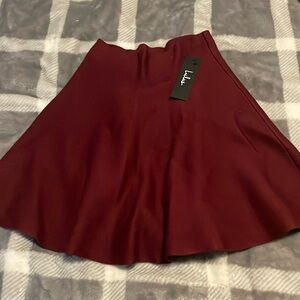 NWT Lulus Maroon Skirt